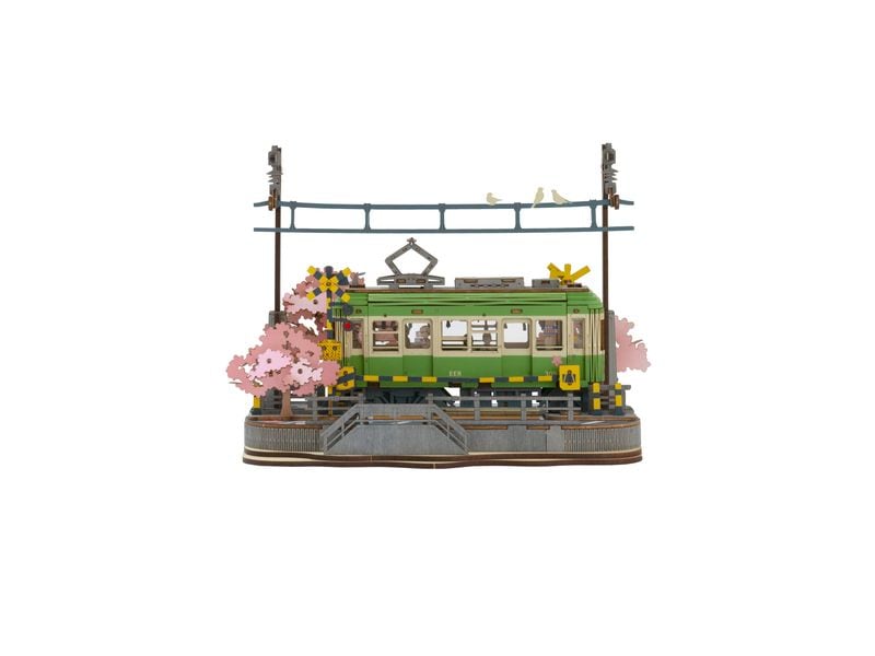 RoboTime Bausatz Sakura Journey 223-teilig 3D-Puzzle aus lasergeschnittenen Holzteilen
