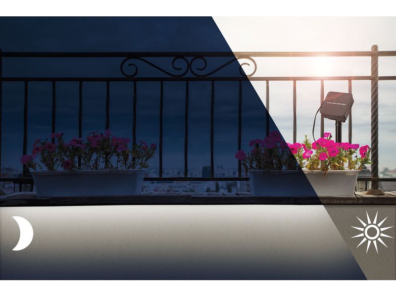 Paulmann LED Stripe Solar 3 m Dämmerungssensor und Akku Universalstreifenleuchte