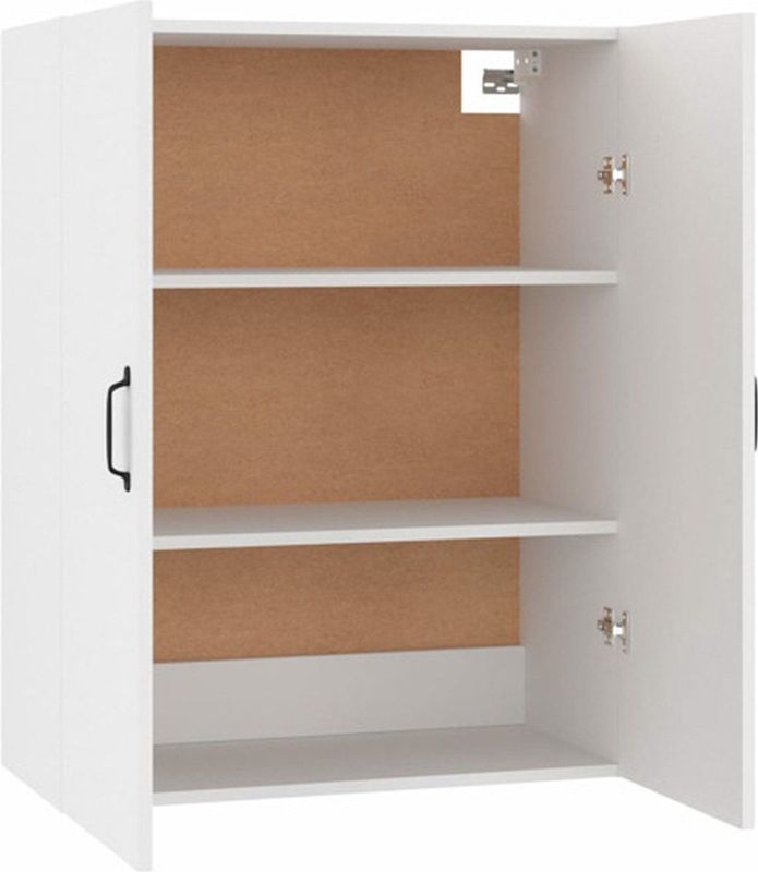 vidaXL - Hangkast - Wit - Bewerkt Hout - Wandmontage
