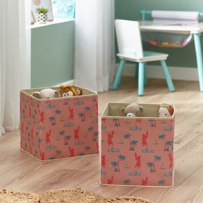 Disney Vaiana Oppbevaringskasser 2-Pack, Rosa