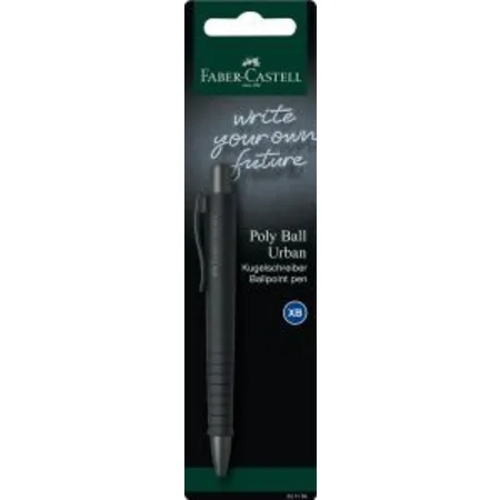 Faber-Castell Kugelschreiber Poly Ball Urban Black, 1 Stück, 5-fach sortiert