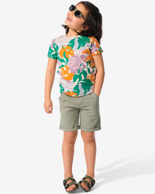 short enfant vert clair