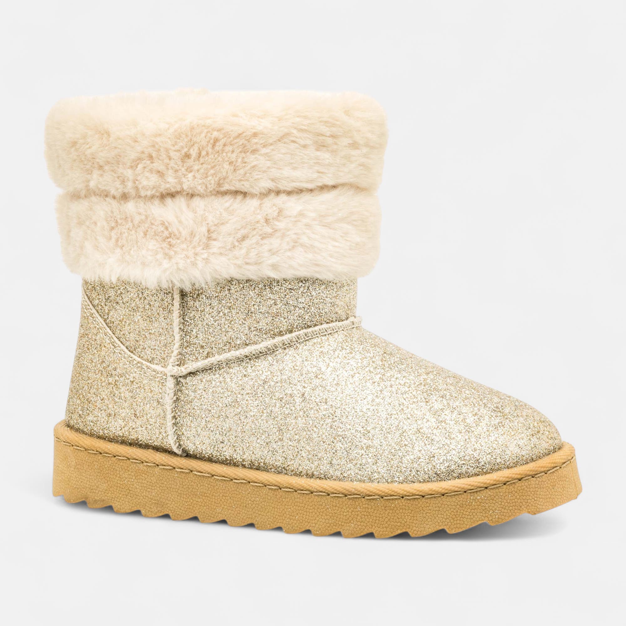Bottines Fille or