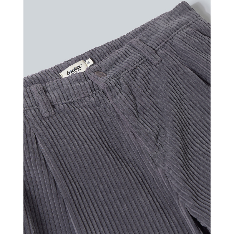 Brava Fabrics Herren Corduroy Pleated Chino Hose