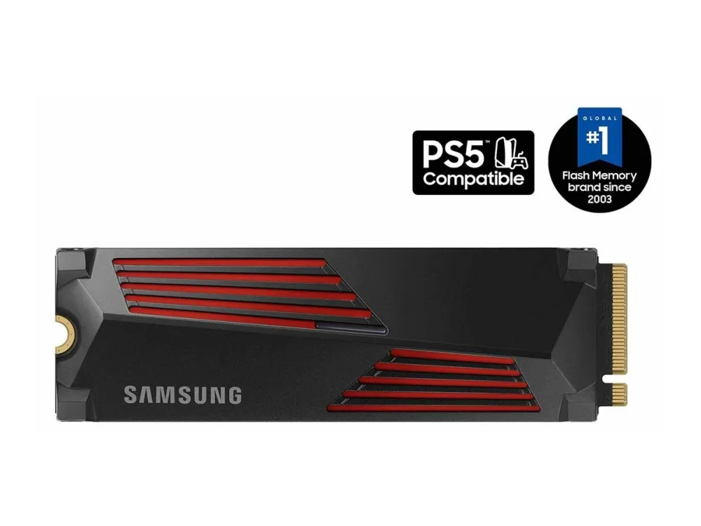 Samsung 990 PRO MZ-V9P2T0CW - SSD - krypteret - 2 TB - intern - M.2 2280 - PCIe 4.0 x4 (NVMe) - 256-bit AES - TCG Opal Encryption 2.0 - integreret kølelegeme