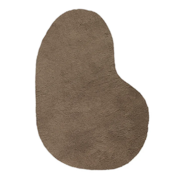 Ferm Living - Forma Wollteppich L, aschbraun