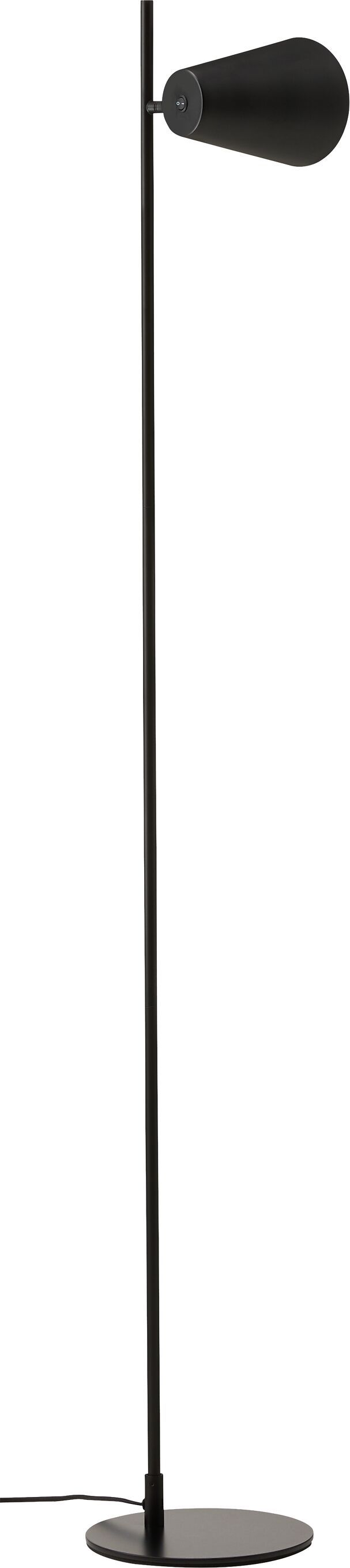 DION Stehleuchte - Schwarz / B: 22.0 cm x T: 24.0 cm x H: 147.0 cm