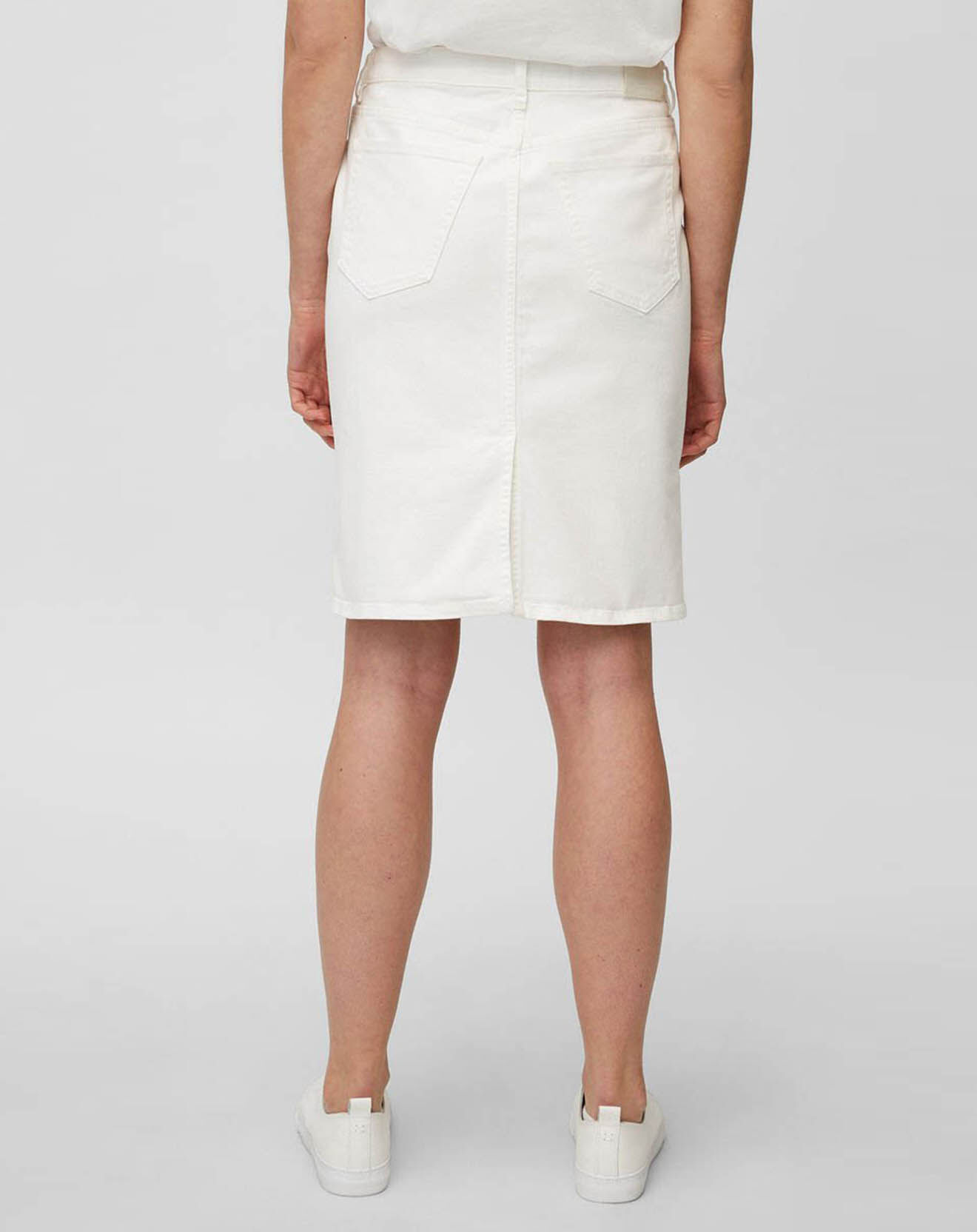 Marc O'Polo Jupe en jean droite blanche