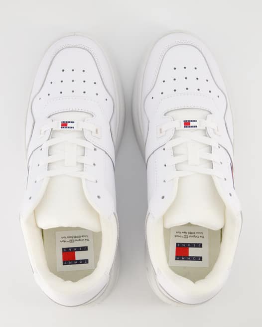 Tommy Hilfiger Jeans TJW Retro Basket Flatform Sneaker in Weiß