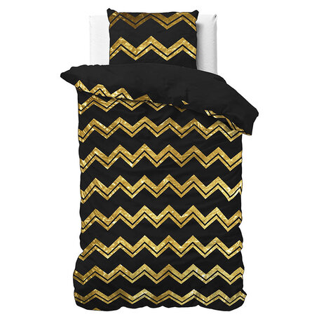 Dekbedovertrek Glamour Wave - Zwart