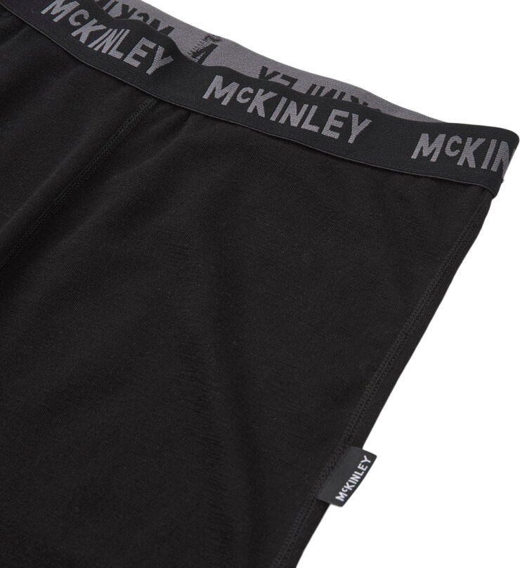 MCKINLEY Wool Uld 3/4 Baselayer Skiunderbukser Sort