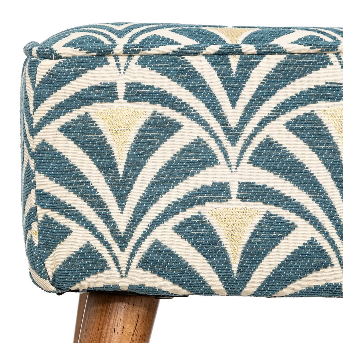 TABOURET D APPOINT CHIARA BLEU ET BLANC