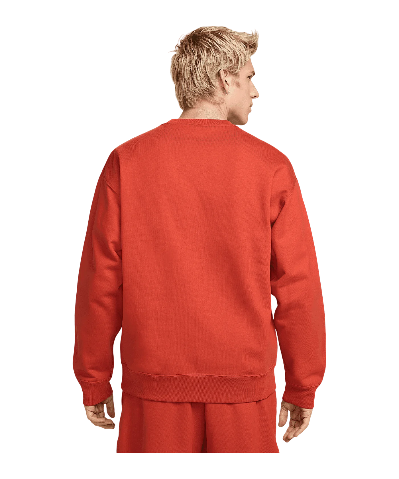 Nike Fleece Solo Swoosh Crew Sweatshirt Rot F626