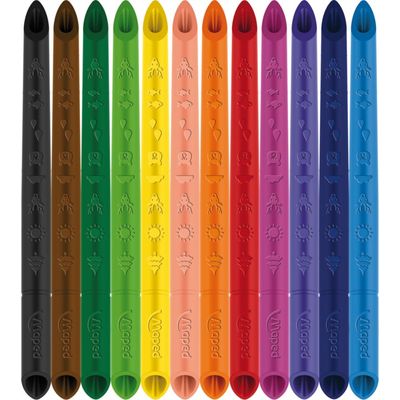 Maped Color'Peps - 12 crayons de couleur Infinity - pochette carton