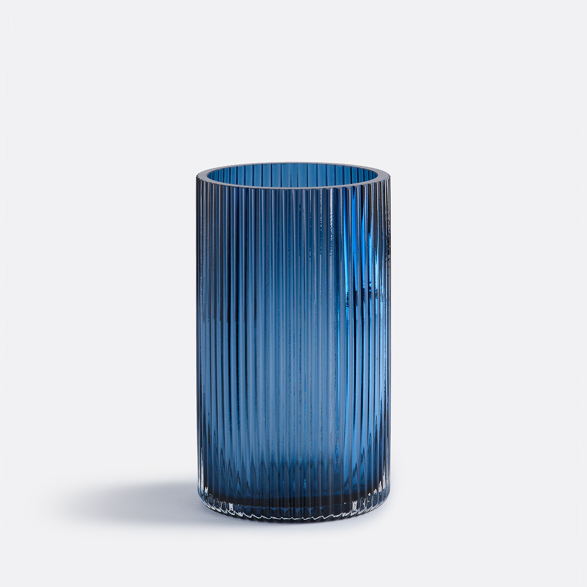 LA REDOUTE INTERIEURS<br>Vaso em vidro canelado, 22,5 cm de altura, Marevia