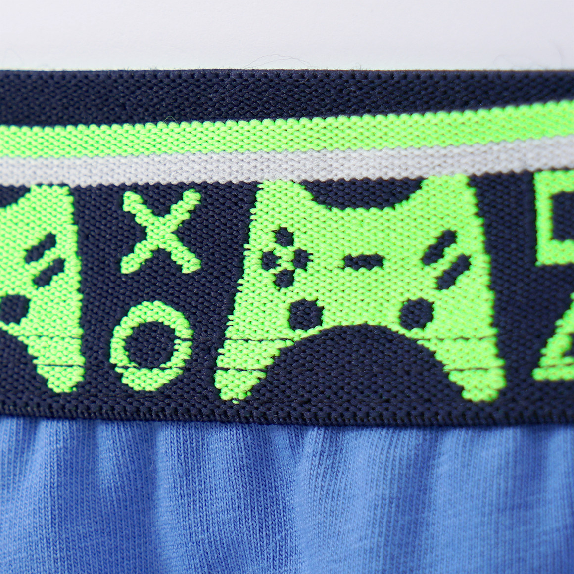 Topolino 3 Jungen Boxer mit Bio-Baumwolle dunkelblau / blau / hellgrau