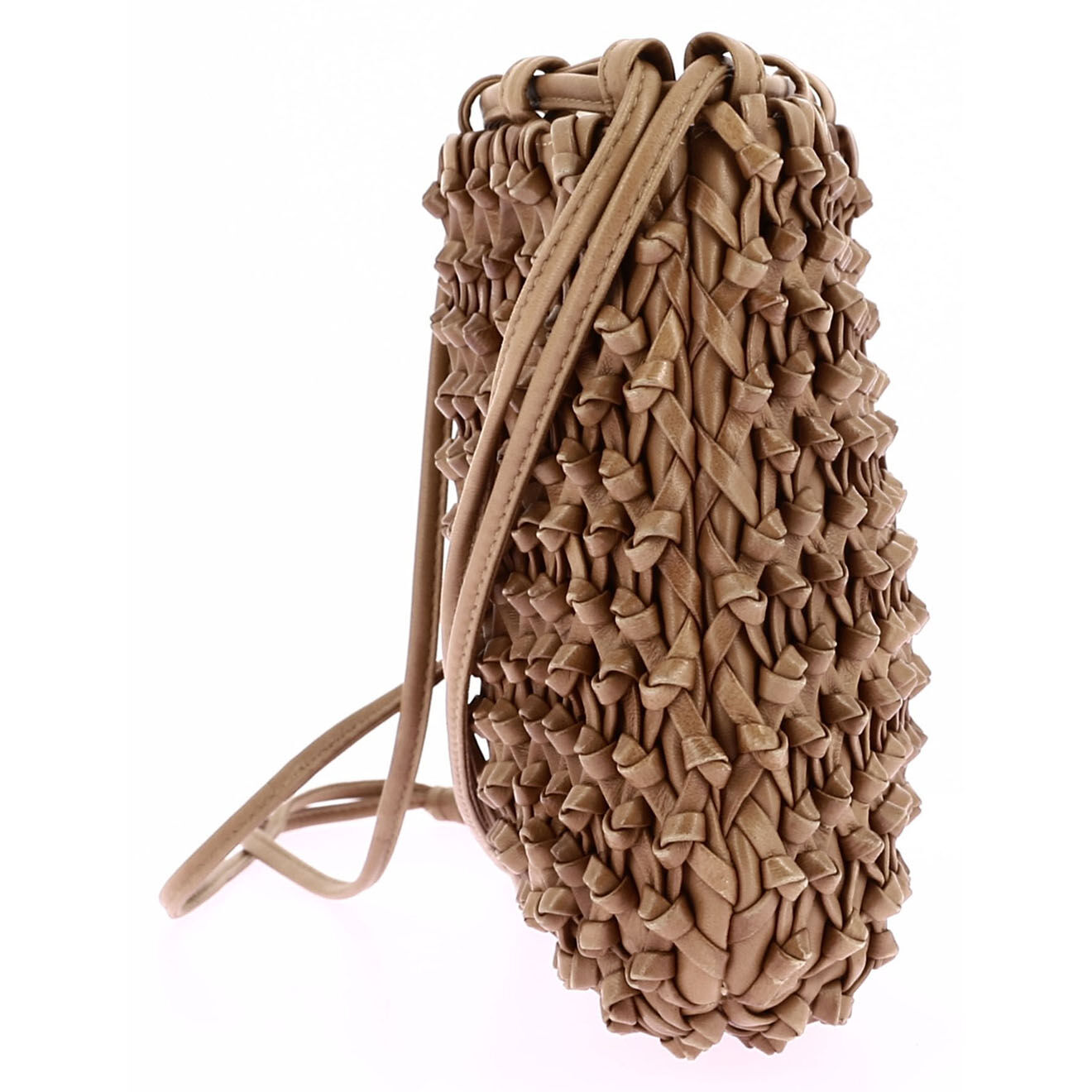 Chanel Sac bandoulière en Cuir marron - Très bon état - Longueur 17 cm