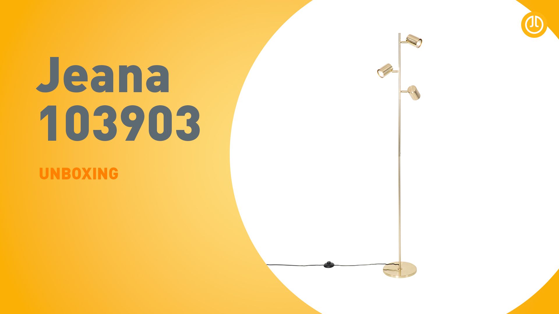 Moderne vloerlamp messing 3-lichts - Jeana
