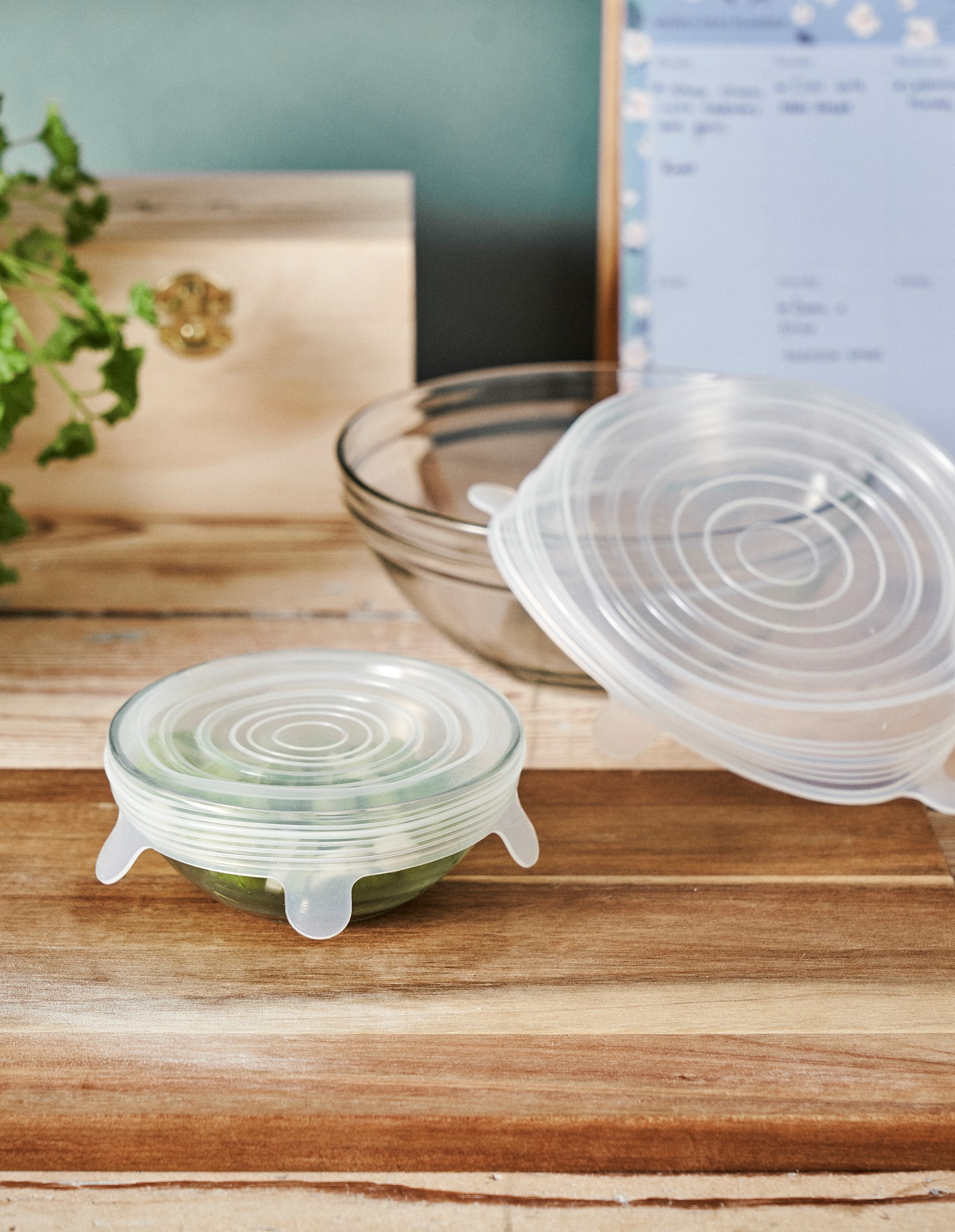 Genanvendelige låg til madvarer | 4 stk. 6 cm /9 cm/11 cm/14 cm. | Clear