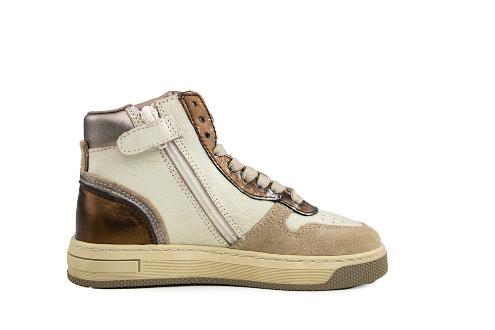 Hip Hoge Sneaker Taupe Combi
