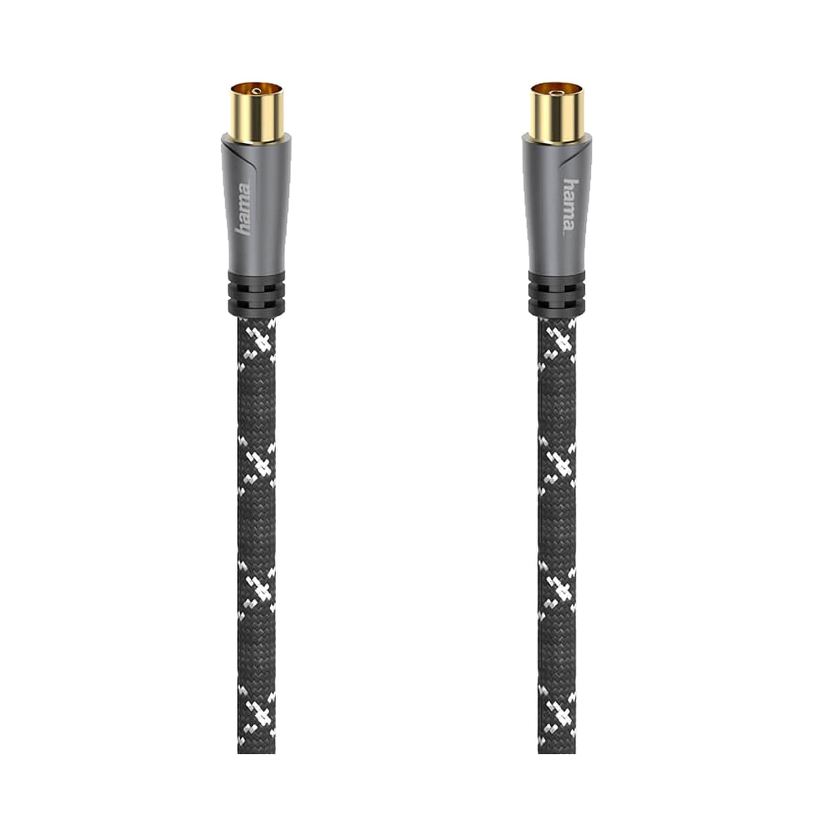 Hama 120dB antennekabel (sort/grå, 10m)