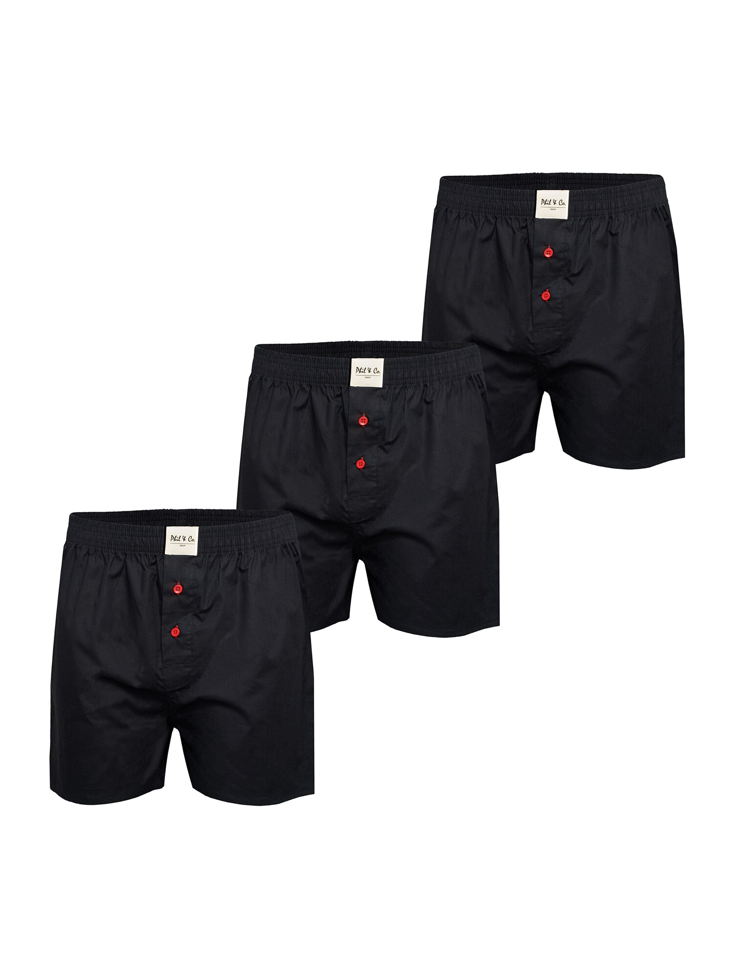 Phil & Co. Berlin Herren Boxer Uni 3er Pack