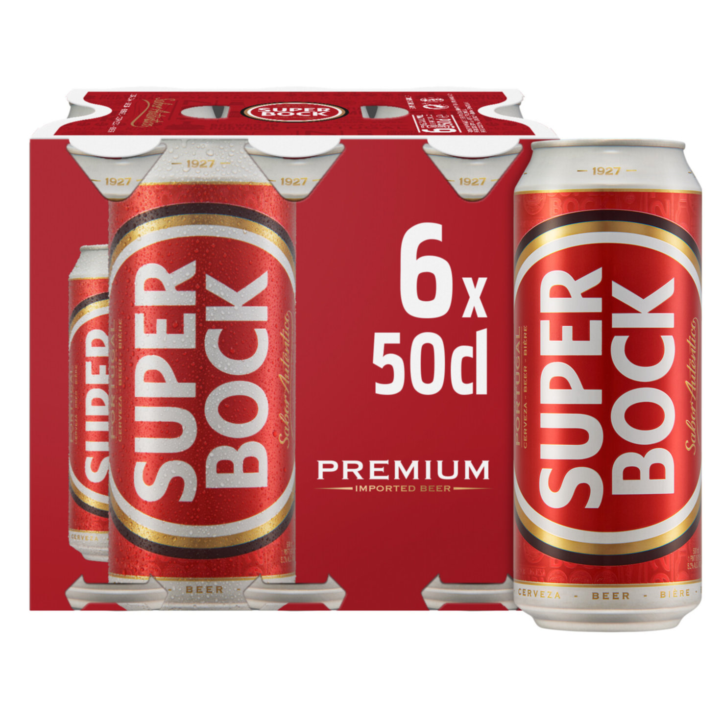 Super Bock Original Lager Bier 6x50cl -300cl