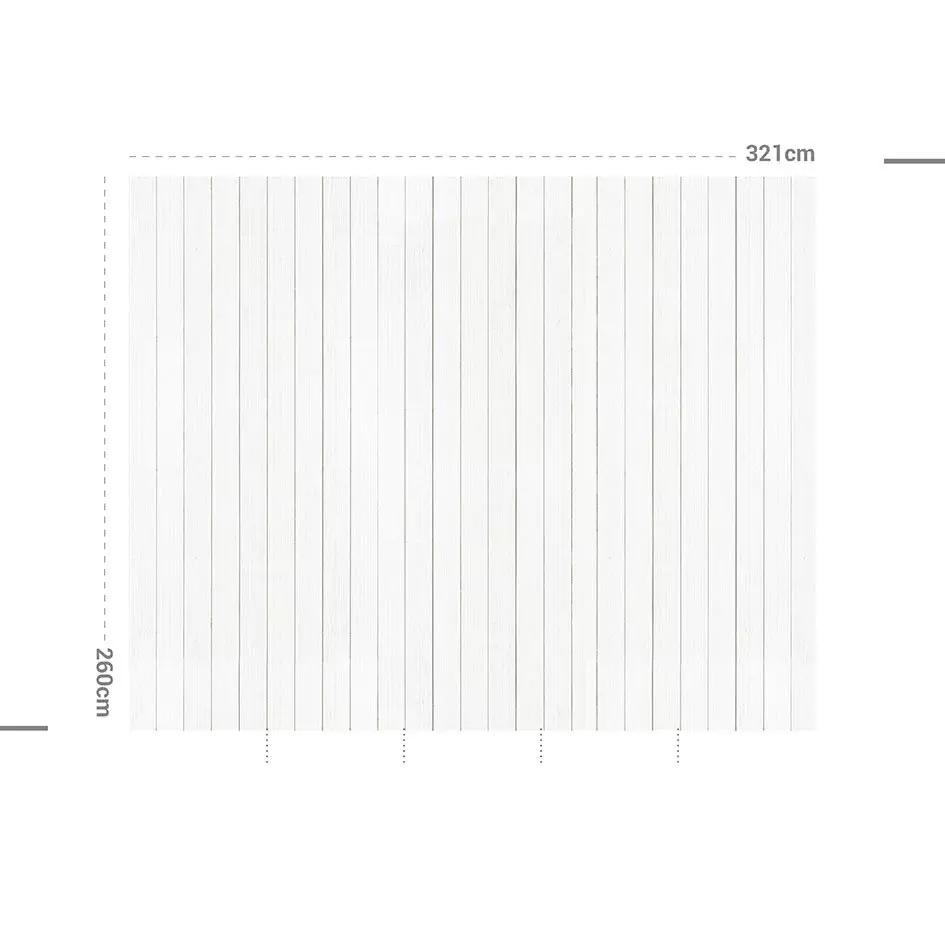 Décoration murale adhésive (321 x 260 cm) Coton et Lavande Gris