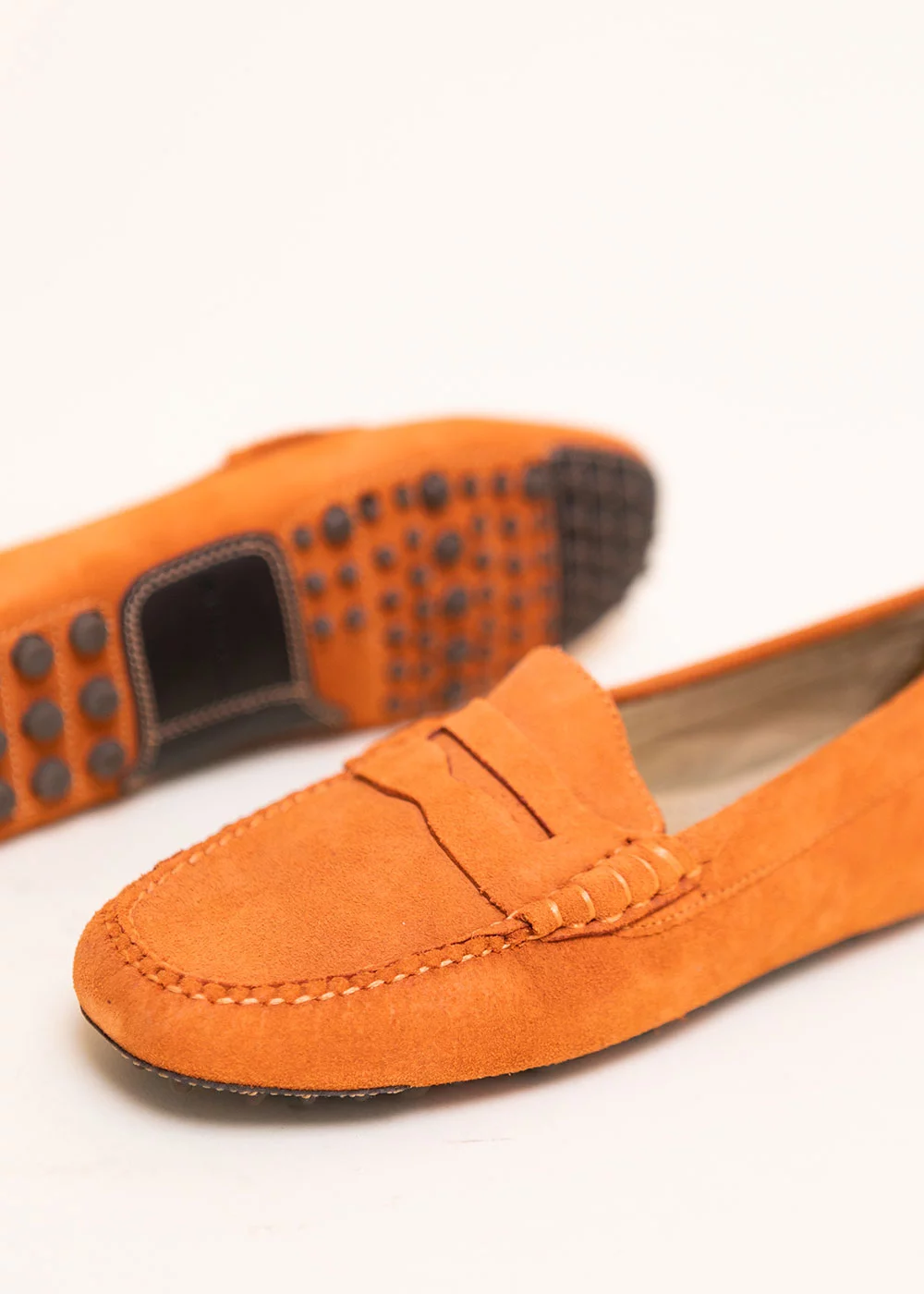 BUCK DRIVER VELOURS ORANGE