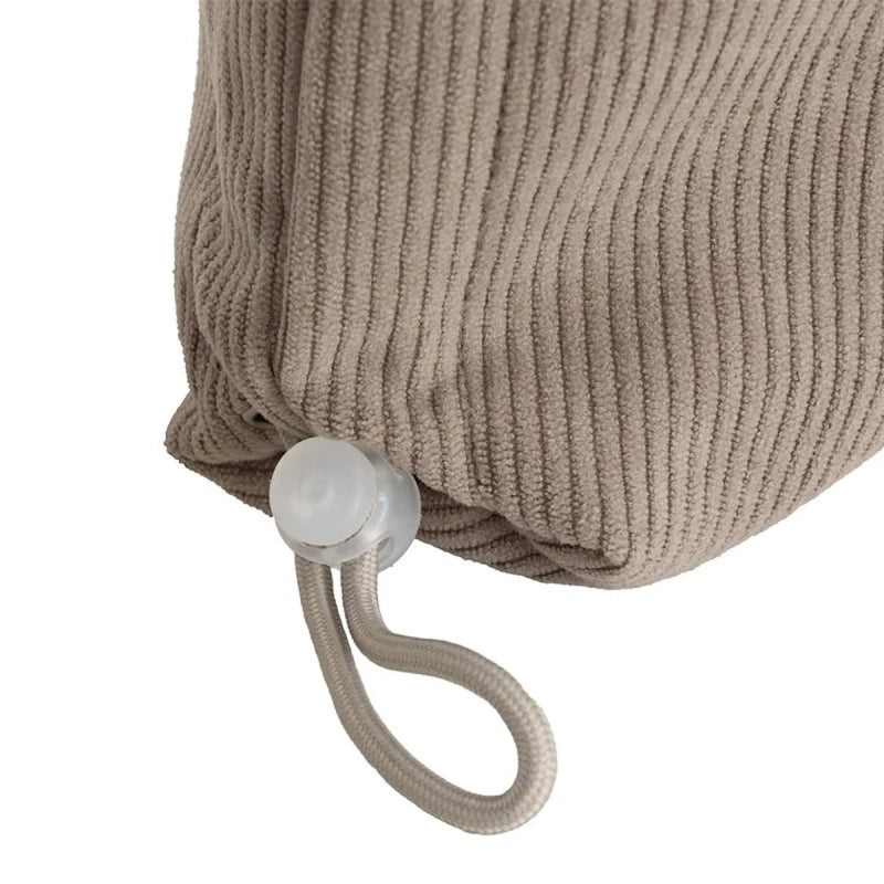 New Rebel Schoudertas Ribstof Taupe