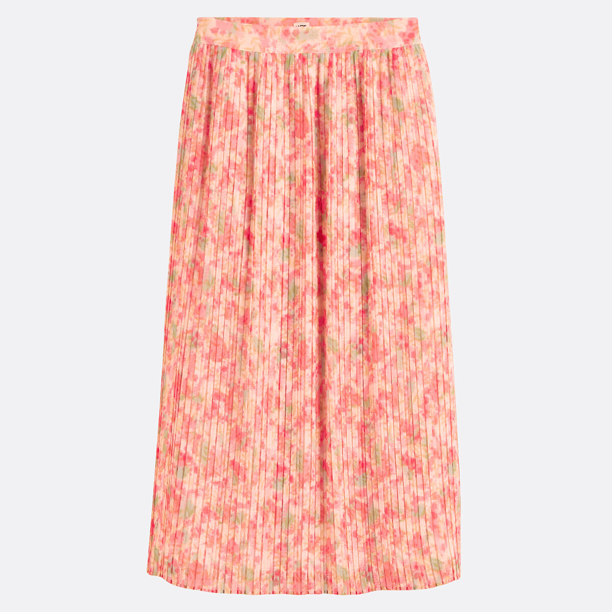 COLEÇÕES LA REDOUTE<br>Saia longa plissada, estampada