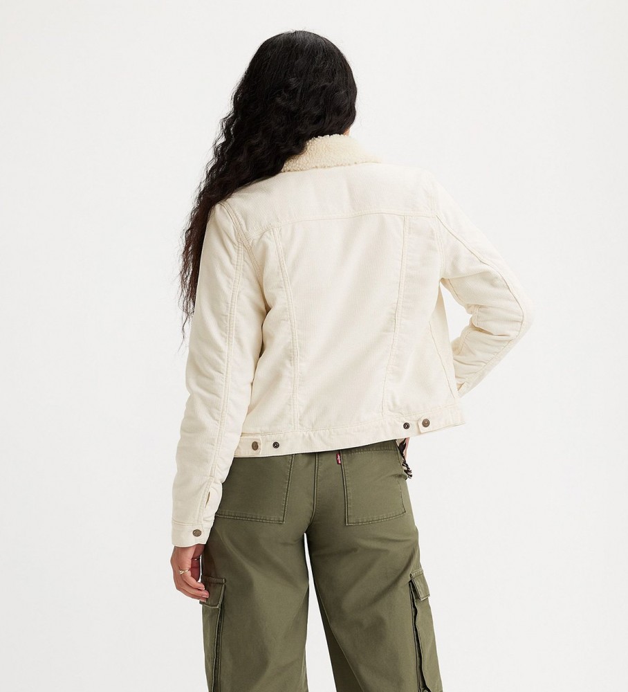 Jaqueta Levi's Sherpa Trucker, Off-White