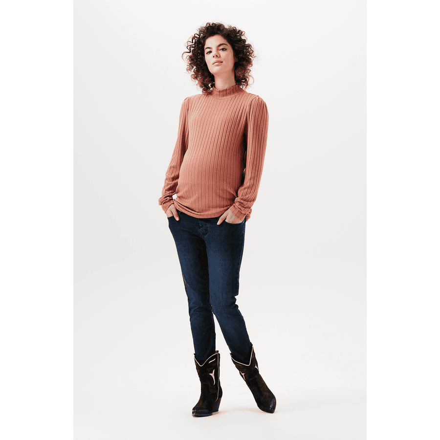 SUPERMOM Langarmshirt Casey Copper Brown