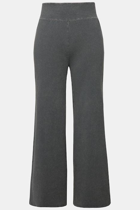 Yogahose, Flared Legs, breiter Elastikbund