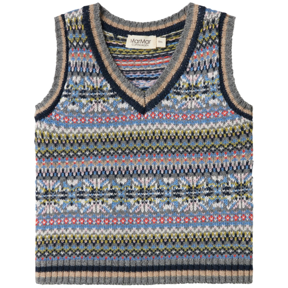 Køb MarMar Light Cotton Wool Fair Isle Fair Isle Taj B Strikket Vest