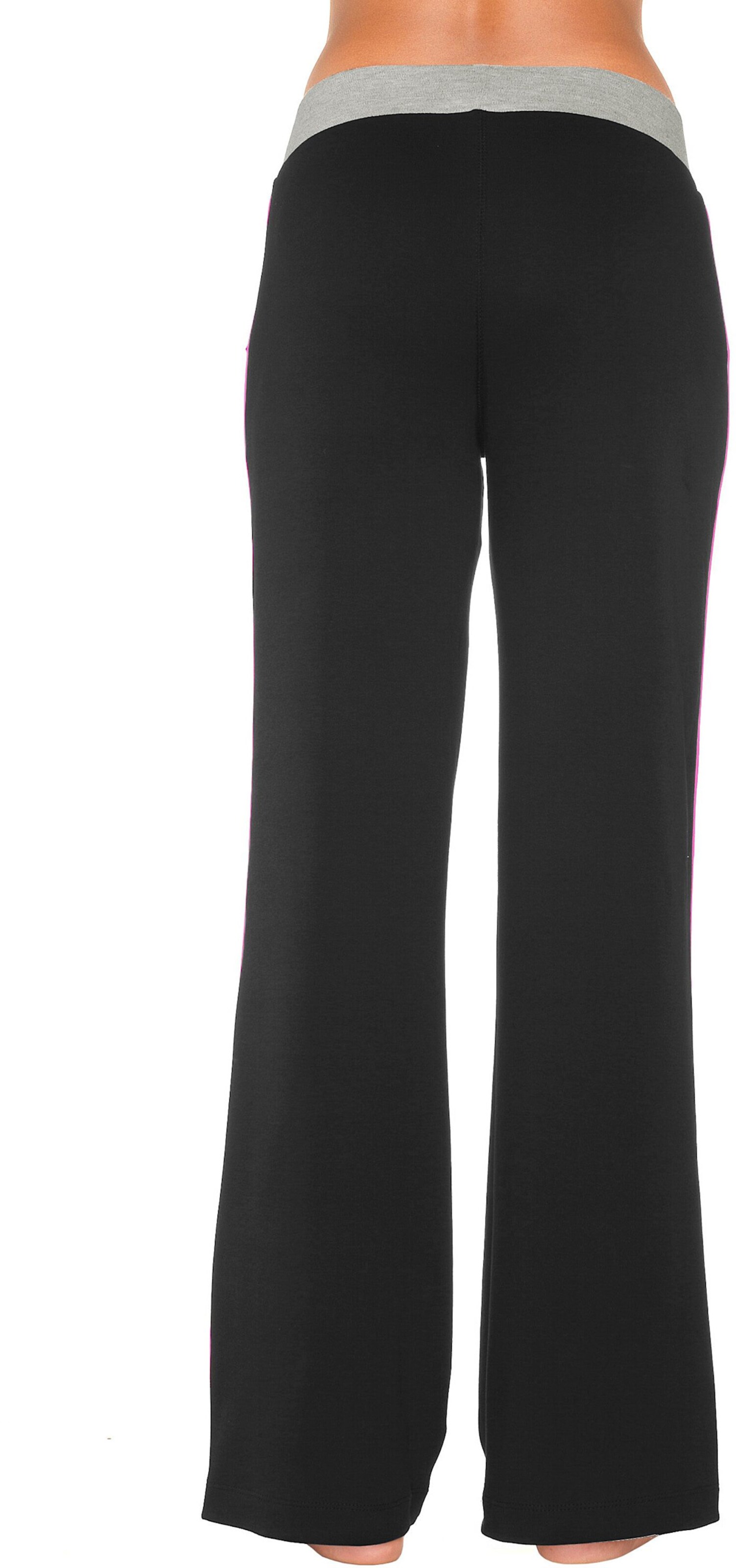 KangaROOS Relaxhose in schwarz-pink-pink