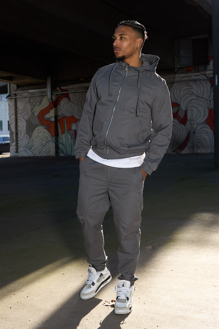 Ensemble 2 pièces veste + jogging gris