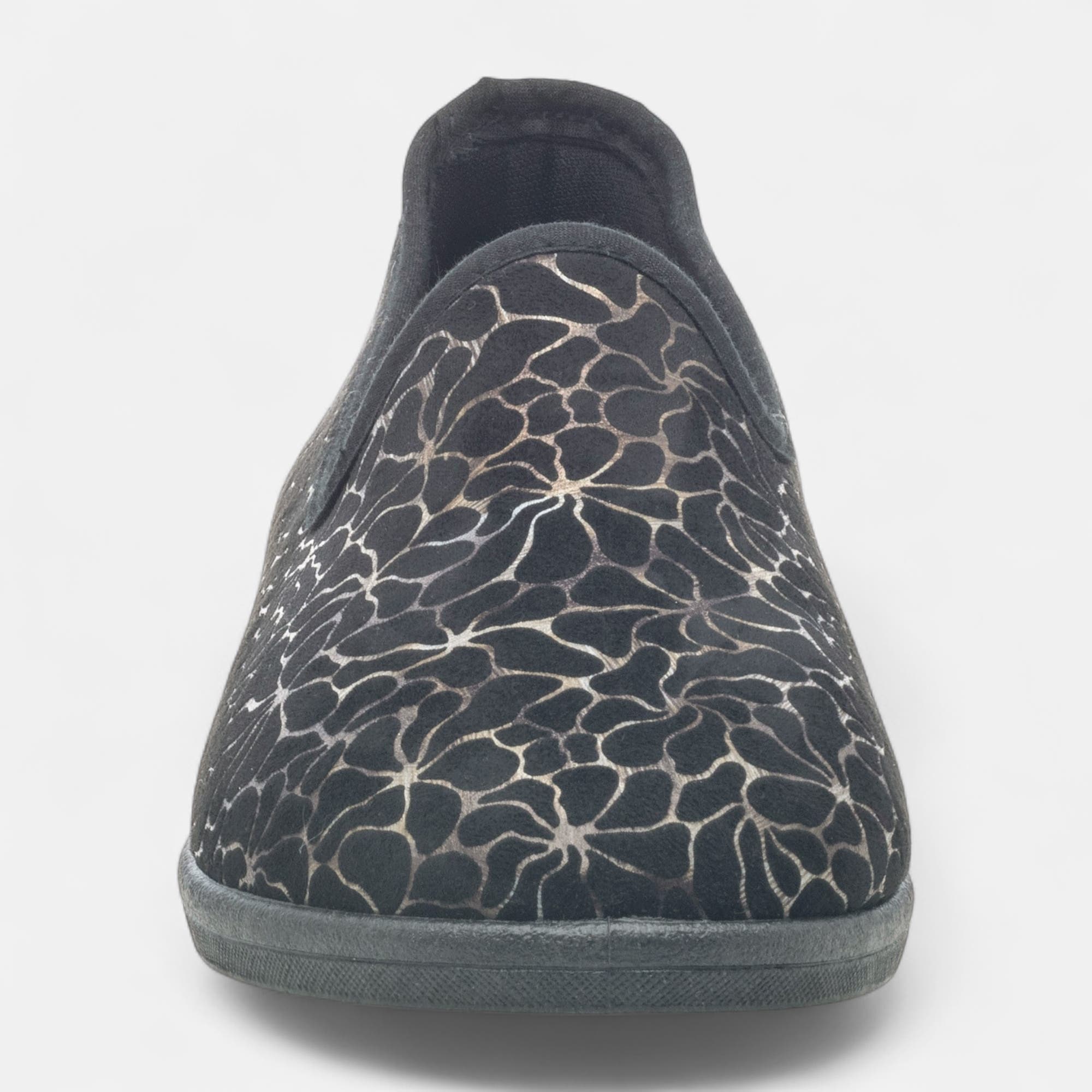 Pantoufles pieds sensibles Femme noir