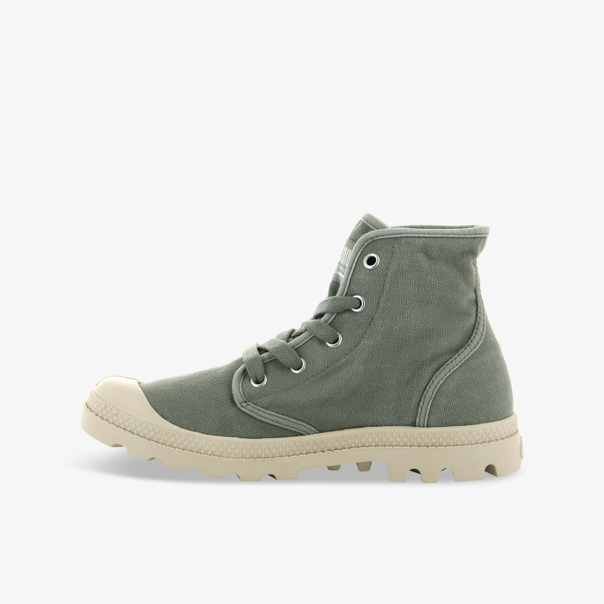 PALLADIUM WOMENS PAMPA HI Damen Leinenschuhe grün