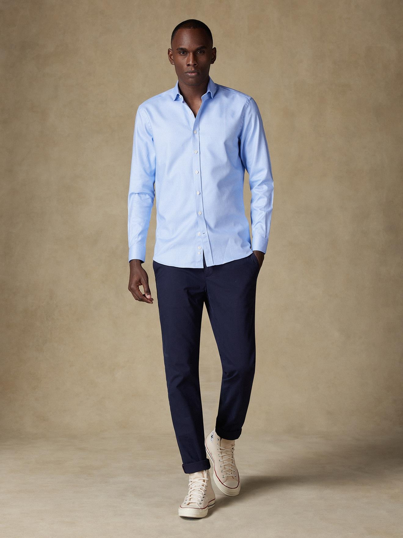 Chemise Cameron en twill ciel