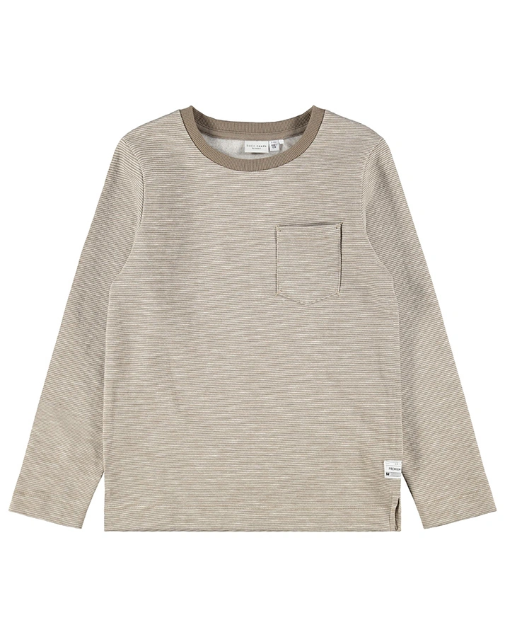 Sweatshirt NKMVILMAR in Stone Gray