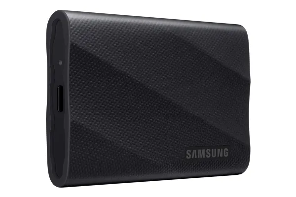 Samsung T9 MU-PG2T0B - SSD - krypteret - 2 TB - ekstern (bærbar) - USB 3.2 Gen 2x2 (USB-C stikforbindelse) - 256-bit AES - sort