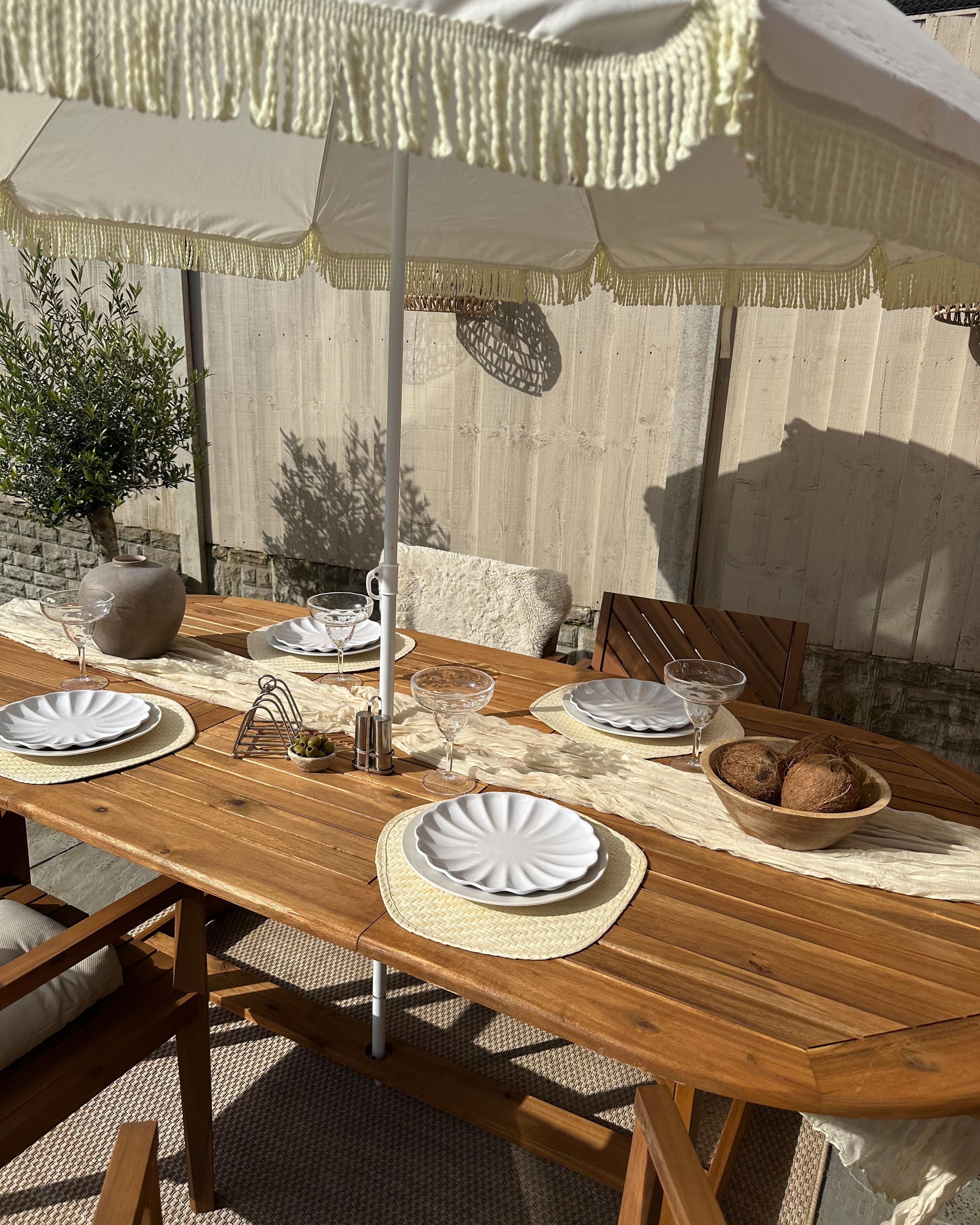 Set van 4 tuinstoelen BARATTI Acaciahout Bruin