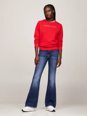 Calça jeans flare de cintura alta Sylvia