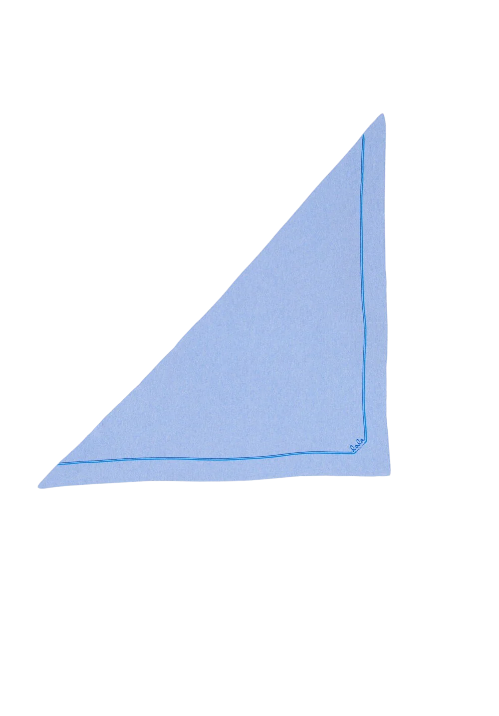 Lala Berlin  Triangle Solid M tørklæde - Blue Jewel Shades