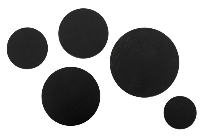 Træknop Ø115 mm sort