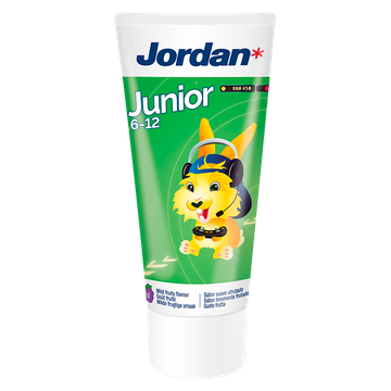 Jordan Tandpasta Milde Fruitsmaak 6-12 Jaar 50 ml