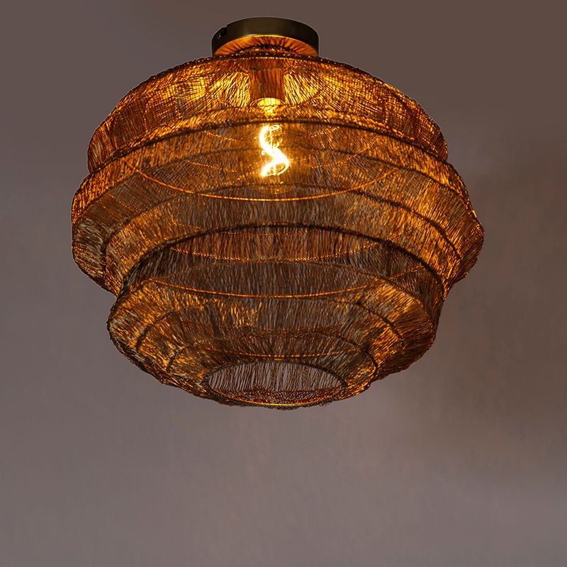 Oosterse plafondlamp goud 45 cm - Vadi