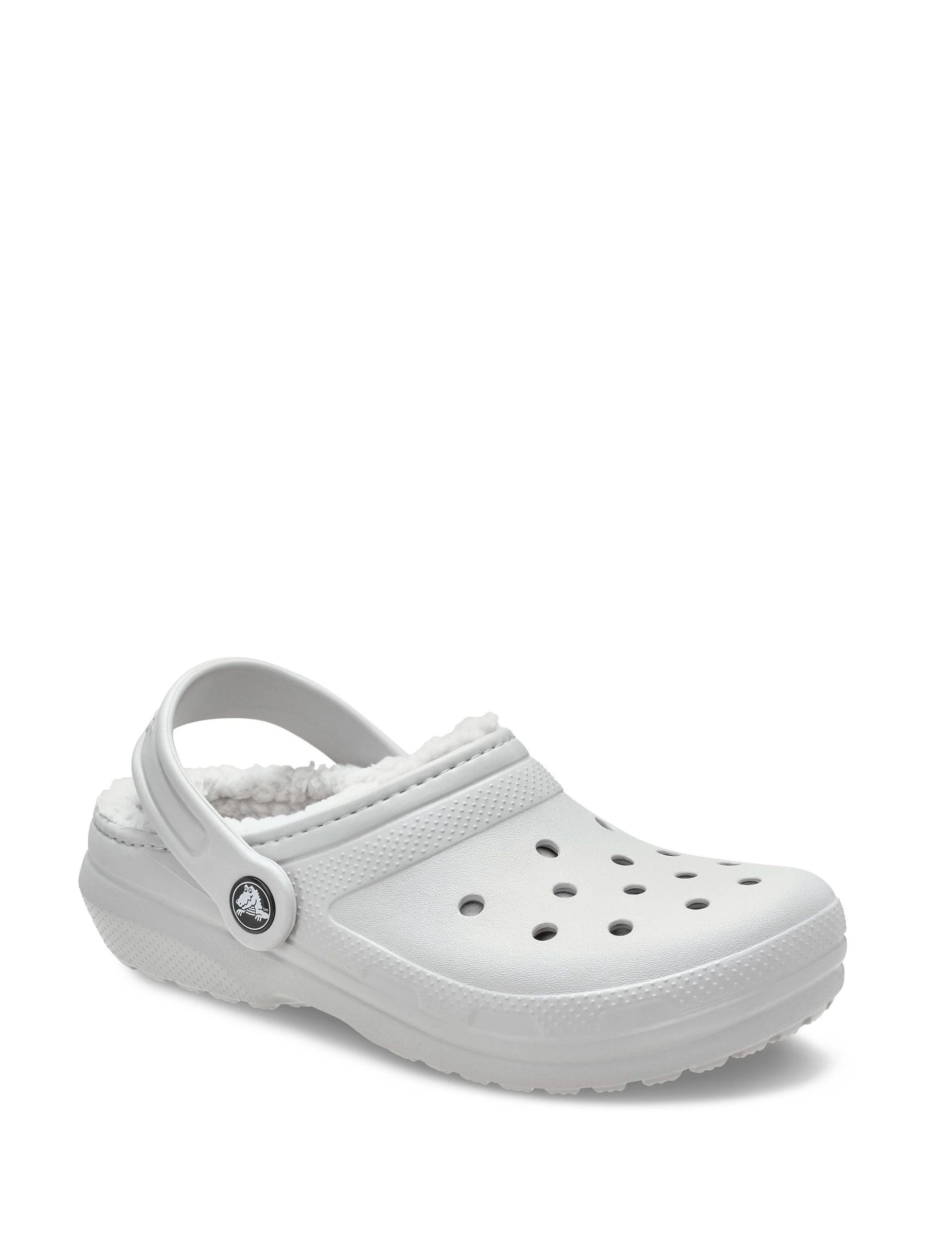 Wit - Crocs Classic gevoerde clogs