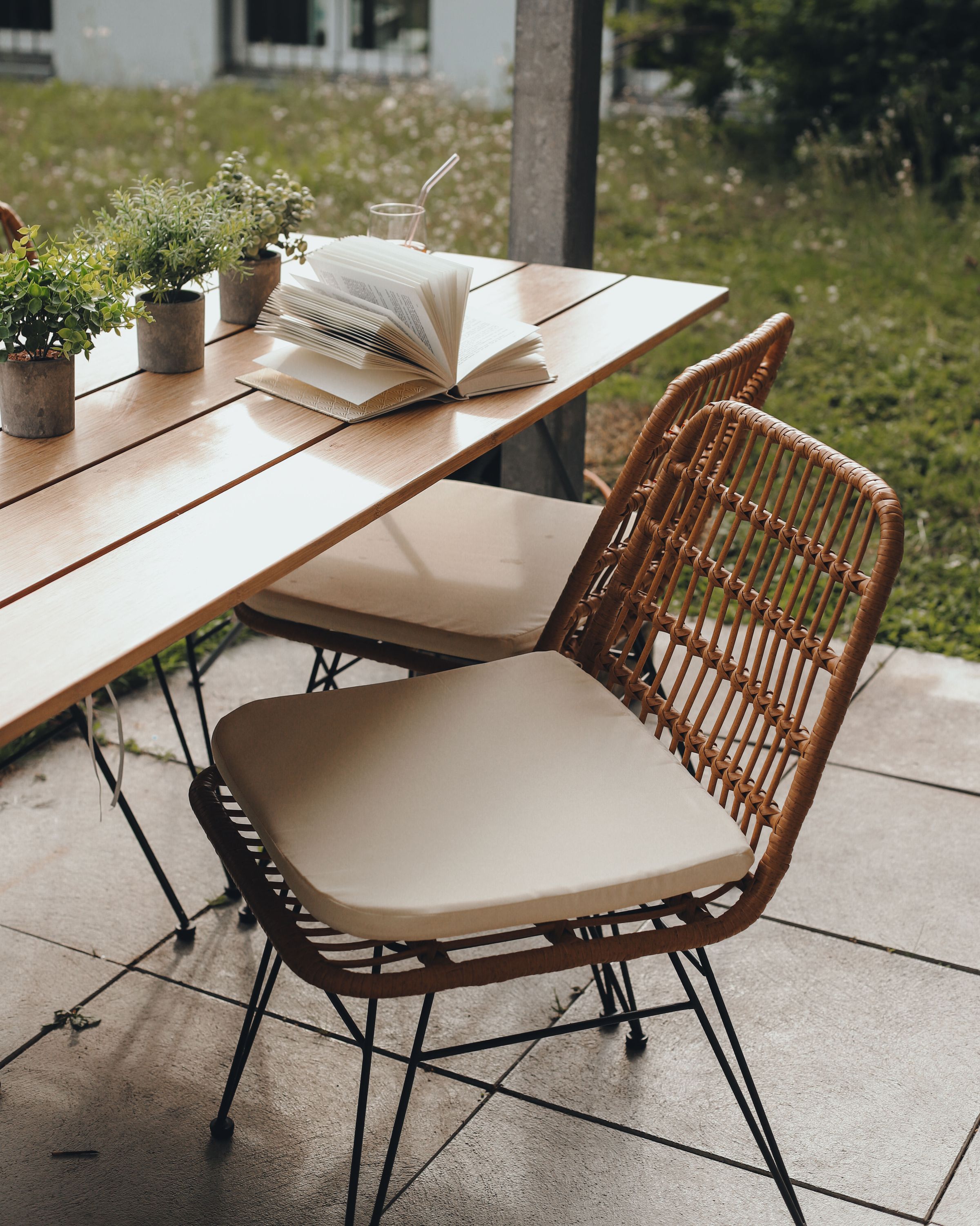Gartenstuhl JUNO 2er Set braun